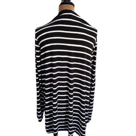 Lane Bryant Black and White Open Cardigan – Size 22/24 – Like New! - Picture 4 of 7